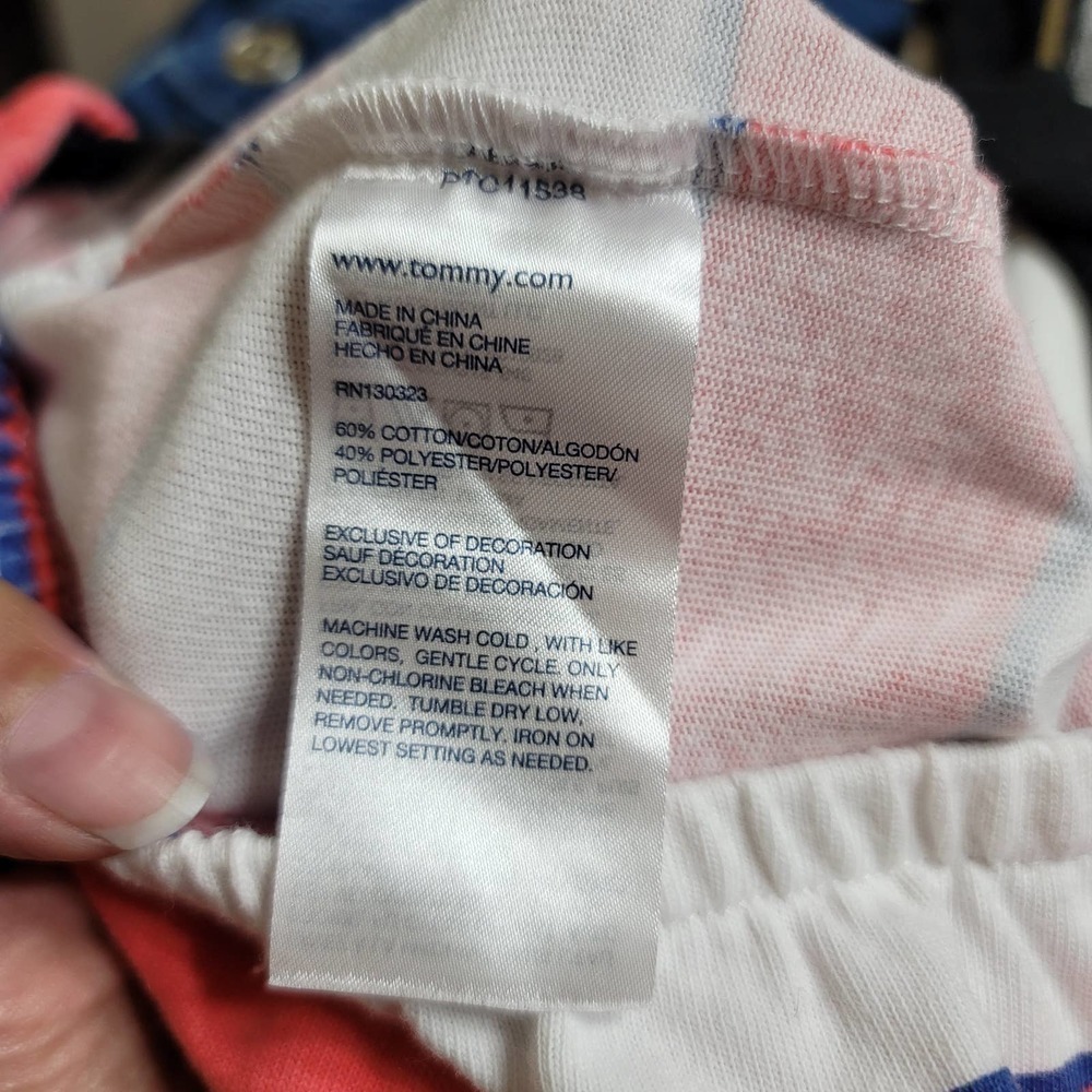 TOMMY Hilfiger Girl's Striped Romper Size L (12/14) - Picture 4 of 5